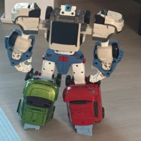 TOBOT DELTATRON X Z D Transforming Robot Figure Kia 3-Cars Delta Tron Young Toys
