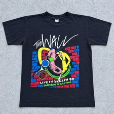 Vintage Pink Floyd The Wall Live In Berlin 90s T Shirt Large Single Stitch Black