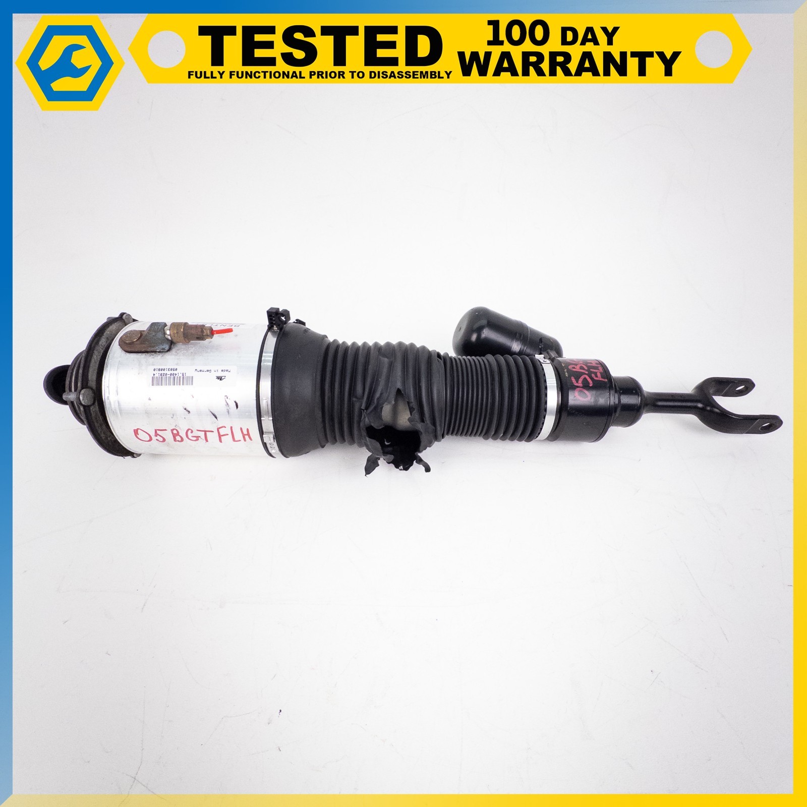 03-13 BENTLEY CONTINENTAL GT FRONT LEFT AIR RIDE AIR SHOCK STRUT OEM