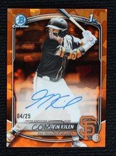 2025 Bowman Chrome Draft Sapphire Edition Orange 4/25 Gavin Kilen Auto 1d59
