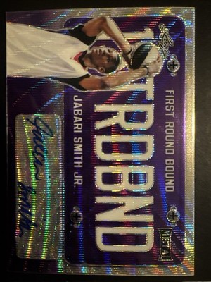  09/25 2022 Leaf Metal 1st Round Bound Jabari Smith Jr. #FRB-JS1 Purple 