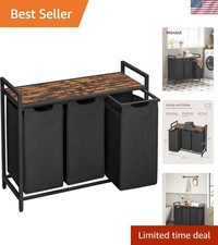 Laundry Hamper, Laundry Basket, Laundry Sorter with 3 Pull-Out and Removable ...