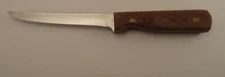 VTG CHICAGO CUTLERY 62S Boning Fillet Knife 5" Stainless Blade Walnut Handle