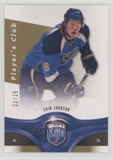 2009-10 Upper Deck Be a Player Player's Club 22/25 Erik Johnson #88 05u8