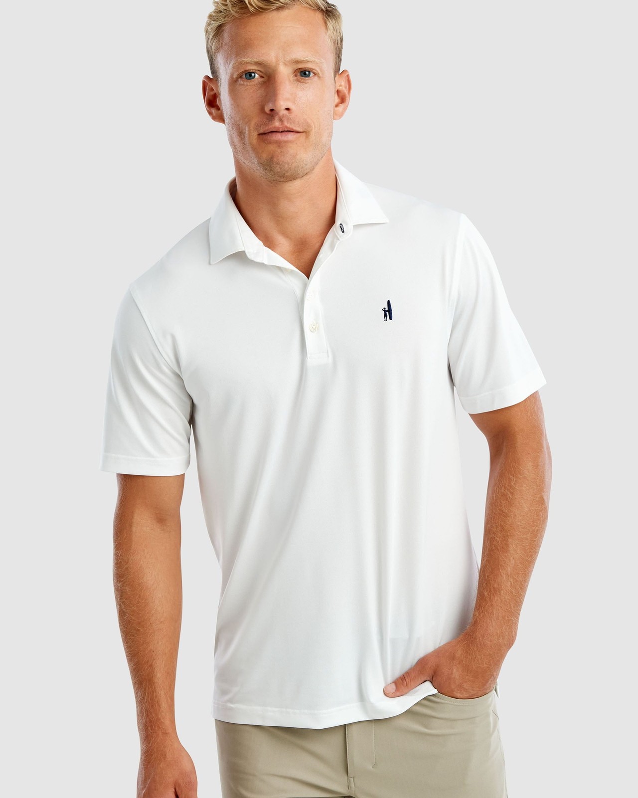 Fairway Solid Mesh Performance Polo Johnnie-O Mens - image 1