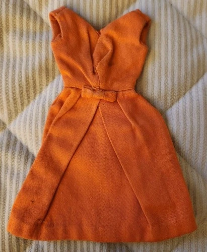 Vintage Barbie Midge Belle Pak Dress Orange (1962-63)