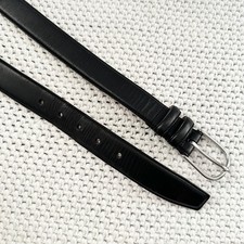 Polo Ralph Lauren Black Smooth Leather Classic Essential Leather Belt 38/95