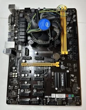 BIOSTAR TB250-BTC Pro Motherboard with Intel Celeron G3930 2.8GHZ w/ fan
