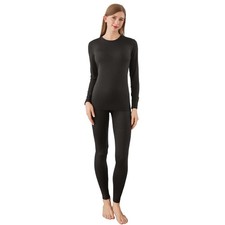 Thermal Underwear for Women Set, Fleece Lined Base Layer Women Top Bottom, An...