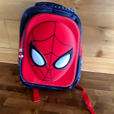 Spider-Man Marcel Kids Boys Small Backpack Red/Black/Blue Zip Web Adjustable
