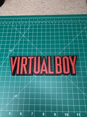 3D Printed Nintendo Virtual Boy Sign Logo Fan Art
