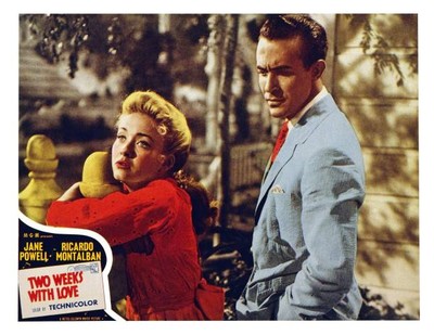 Two Weeks With Love Lobby Card Jane Powell Ricardo 1950 OLD MOVIE PHOTO