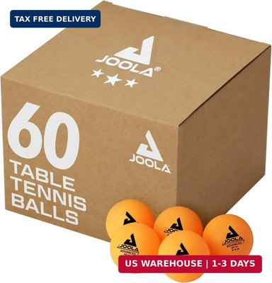 60pcs Training 3 Star Table Tennis Balls - 40+Mm Regulation Bulk Ping Pong Balls