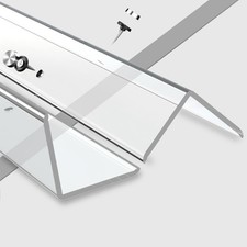 CHIDU Corner Guard, Pre-Drilled Clear Wall Corner Protector with Screws, L-Sh...