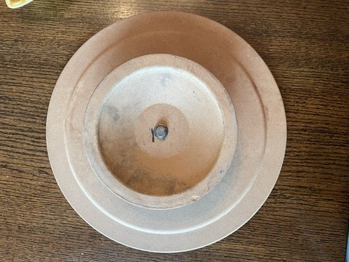 Vtg California Pottery Chip, Dip, Relish Lazy Susan White/Yellow Flowers 709 - Picture 11 of 15