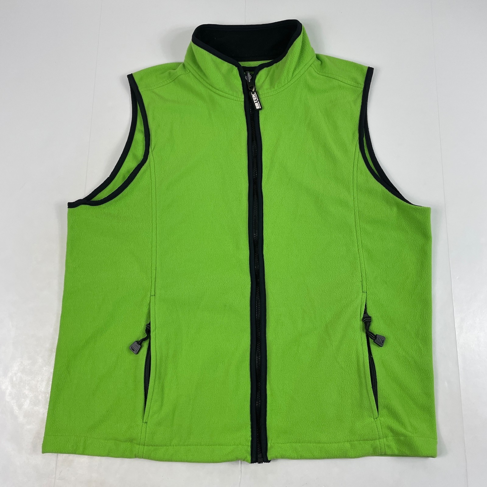Eddie Bauer Mens Polartec Fleece Vest Green Hiking