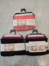 Warner s Hi Cut Panties 9 Pc Total Lot 3XL Microfiber Lace 3 Packs Womens