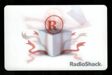RADIOSHACK Gift Box Popping Open ( 2006 ) Lenticular Gift Card ( $0 )