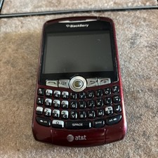 BlackBerry 8310 Red/Black QWERTY Bar Phone BlackBerry OS 64MB AT T