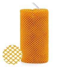 African Net Sponge with Handles, Mesh Body Scrubber, Orange - Gentle Cleansing