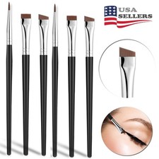 6Pcs Eyeliner Brushes Fine Angled Eye Liner Ultra Thin Precision Makeup Brushes