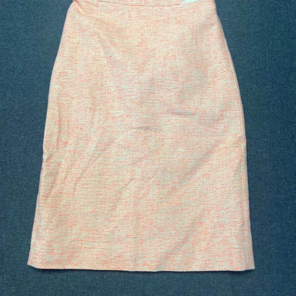 Vestido de tubo para mujer J. Crew talla 0 melocotón Tweed cintura recortada espalda perforada Foto 3 de 4