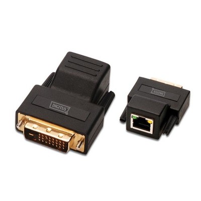 DIGITUS DVI Video Extender über CAT5 / CAT6 70m Auflösung 1920x1200 Full HD 60Hz
