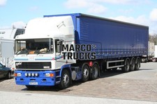 Truck photo ERF EC11 Tarpaulin trailer United Kingdom white ERF #d4er