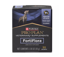 Purina Pro Plan Dog Veterinary Supplements FortiFlora Probiotic Powder, 30 count