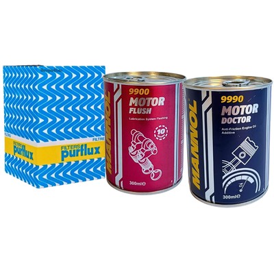PURFLUX L331 Ölfilter MANNOL Spülung + Additiv Öl für CLIO II KANGOO EXPRESS