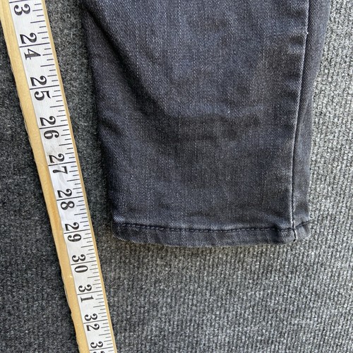 Levi's 512 Mens Jeans Size W32 L32 Black Denim Mid Rise Slim Tapered Fit Zip Fly - Picture 16 of 18