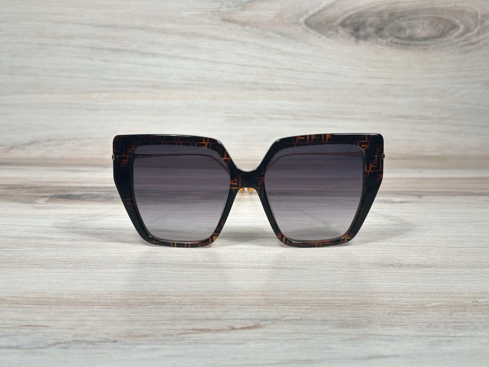 Gafas de sol Fendi Baguette Square Havana con lentes marrones 40012U - ¡Envío ahora! Foto 2 de 4