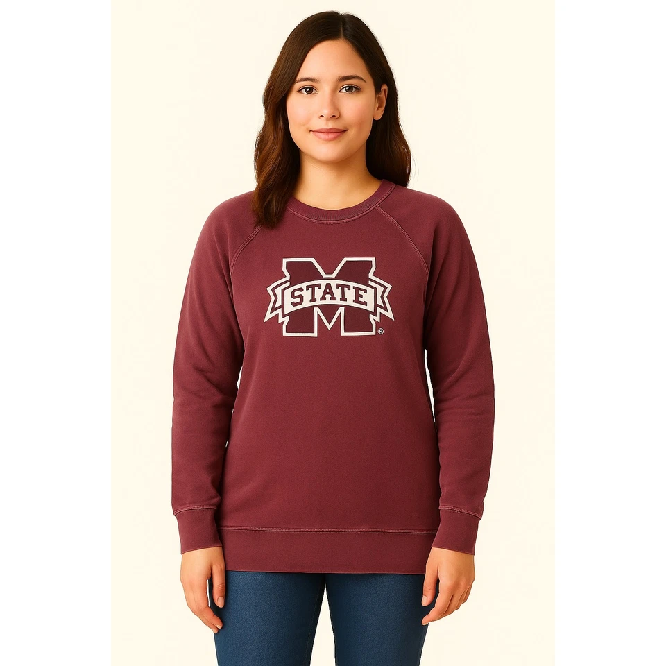 Sudadera de algodón orgánico de la Universidad Estatal de Mississippi Foto 2 de 4