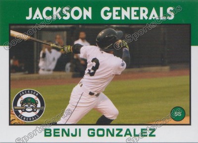 2016 Jackson Generals Benji Gonzalez RC Rookie Seattle Mariners PR