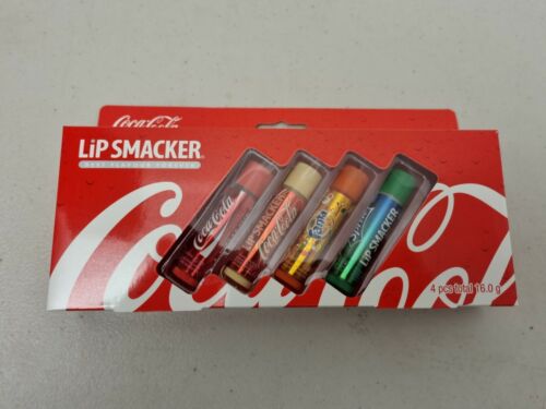 Coca-Cola Lip Smacker Best Flavour Forever Lip Balm 4 Pcs Gift Set Sealed  - Picture 1 of 2