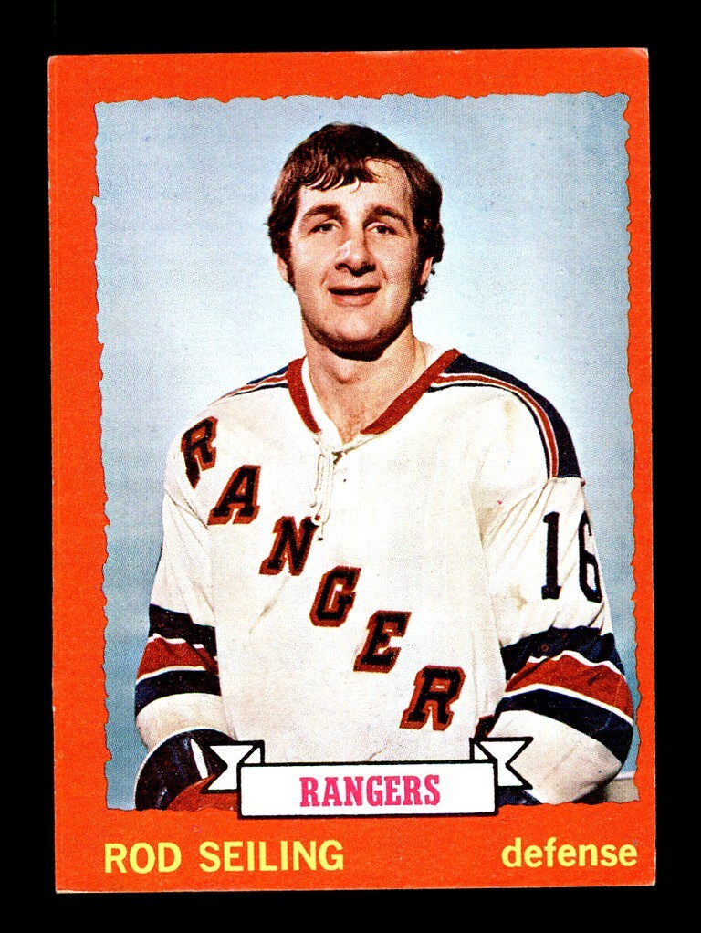 1973-74 TOPPS HOCKEY #9 ROD SEILING NEW YORK RANGERS