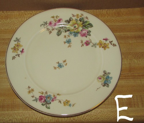 Tschechoslowakei Czech TK Thuny Salat/Dessertteller 7 verfügbar 7 3/4" Goldrand - Bild 6 von 9