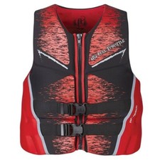 NEW Full Throttle 142500-100-050-19 Men's Rapid-Dry Life Vest Flex-Black Red XL