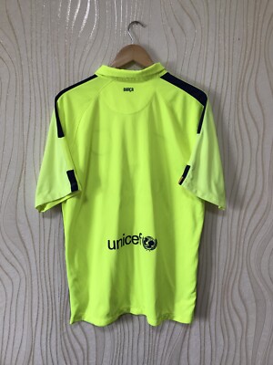 BARCELONA 2014 2015 THIRD FOOTBALL SHIRT SOCCER JERSEY RARE NIKE