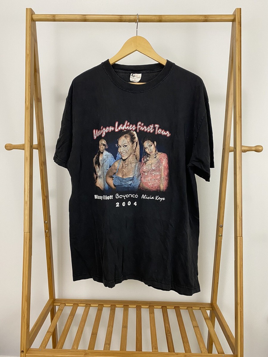 VTG Missy Elliot Beyonce Alicia Keys Ladies First Tour Rap Tee T 