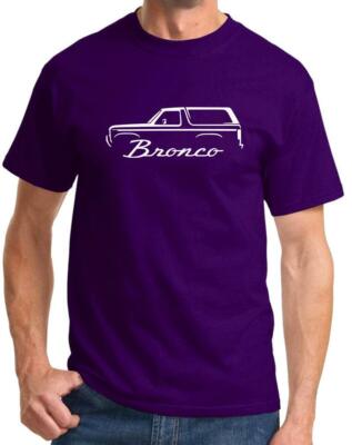 1980-86 Ford Bronco Truck Classic Outline Design Tshirt NEW COLORS