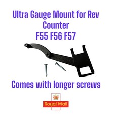 Ultra Gauge Mount Black for MINI F55 F56 F57 MiniBitz 3D PRINTED Longer Screws