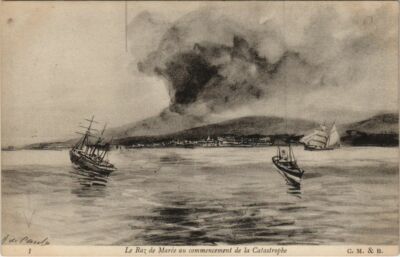 CPA AK Le Raz de Gezeiten zu Beginn der Katastrophe MARTINIQUE (1045490)