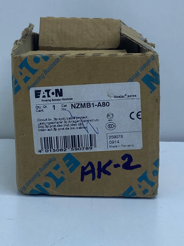 Disjoncteur EATON ELECTRIC NZMB1-A80, 3p, 80A, AK-2 - Photo 3/4