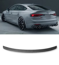 REAR SPOILER BOOT SPOILER CARBON FIBRE LOOK FOR AUDI A5 8W F5 B9 SPORTBACK 17+