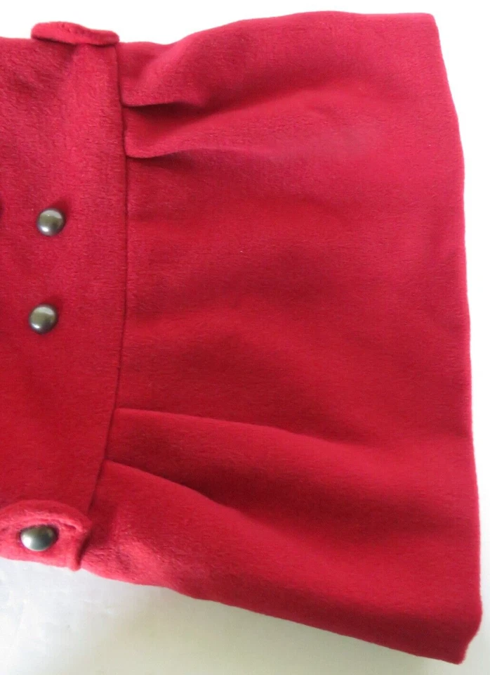 Vestido Dog It Fantasia de Férias Macio Vermelho Tamanho Grande Gola Vitoriana Preppy - Imagem 3 de 4