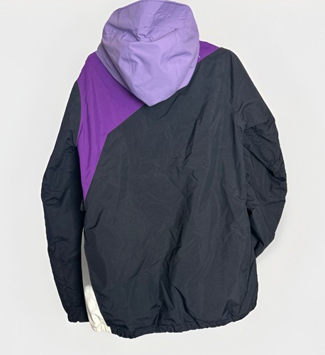 VOLCOM Women’s Hooded Snowboard Jacket XL Purple Black Thermonite Let It Storm - Picture 20 of 21