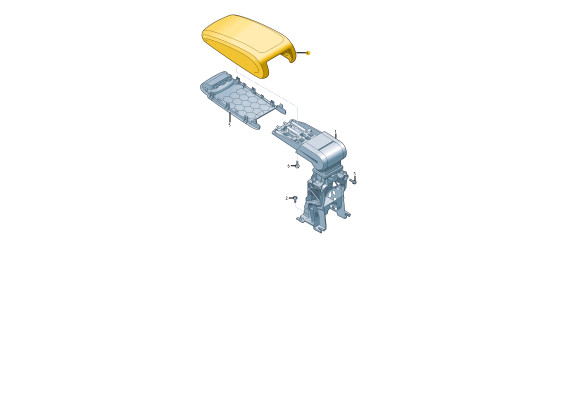 Accoudoir central avant pour Audi Q2 Ga 8V0864207K38M