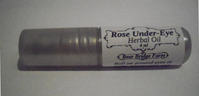 Rose Under Eye Herbal Oil, All Natural, Anti Aging, Rejuvenating