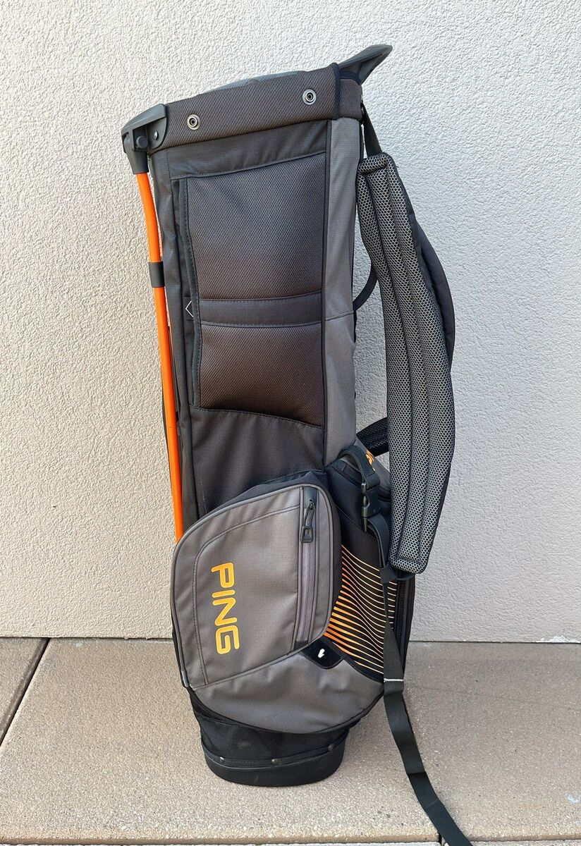 Ping Hoofer 14 stand bag/ Cart Bag, Black Orange Grey Great Ping Hoofer 14 stand bag/ Cart Bag, Black Orange Grey Great